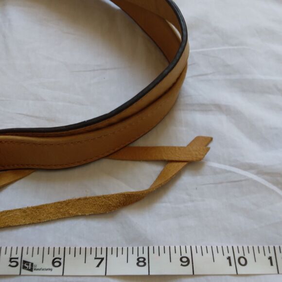 Lucky Brand Large Brown Leather Tote Shoulder Bag Distressed Y2K Boho Festival - Picture 11 of 14